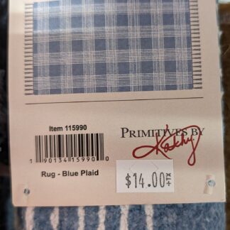 Blue Plaid Indoor Rug